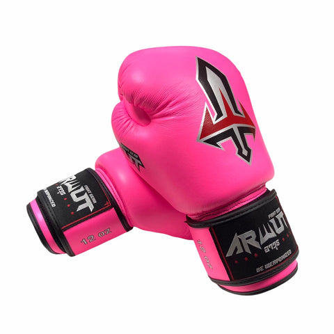 Arwut Muay Thai Boxing Gloves BG1 Pink