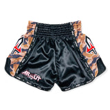 Arwut Muay Thai Shorts "Brave Soldier" Edition Black/Brown Camo