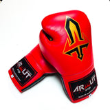 Arwut Lace Up Boxing Gloves BG3 Red