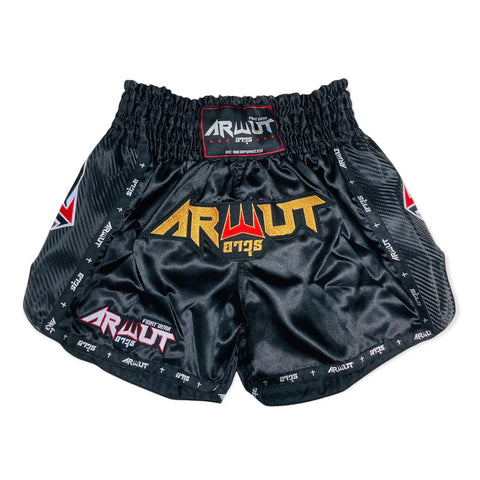 Arwut Muay Thai Shorts BS3 Black