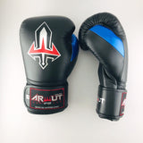 Arwut "Black Edition" Muay Thai Boxing Gloves BG2 Black / Metallic Blue