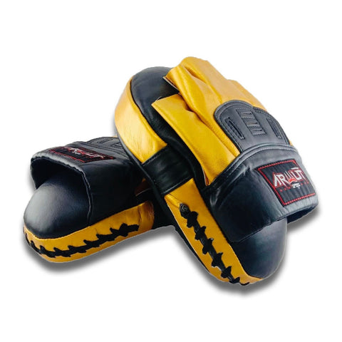 Arwut Focus Mitts Curved Genuine Leather FMC1 Black/Gold