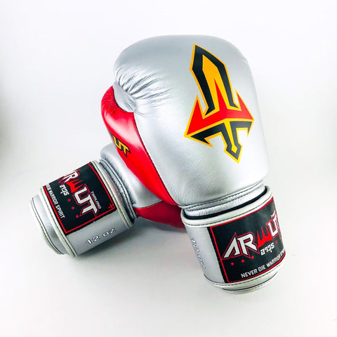 Arwut Muay Thai Boxing Gloves BG1 Silver