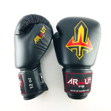 Arwut Muay Thai Boxing Gloves BG1 Black